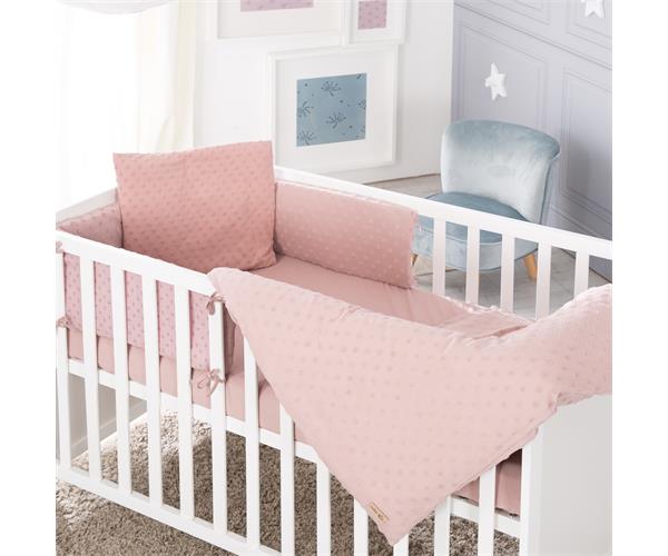 Roba Kids Set posteljine sa ogradicom Lil Planet, Rozi