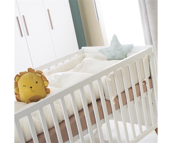 Roba Kids Ogradica za krevetac Seashells Oyster 100x135 cm Bijela